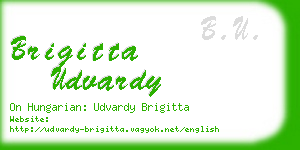 brigitta udvardy business card